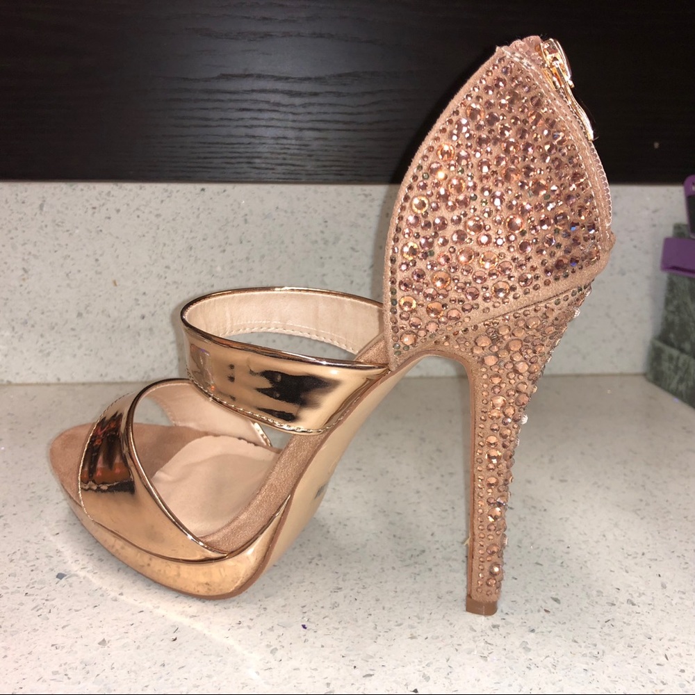 Rose gold heels